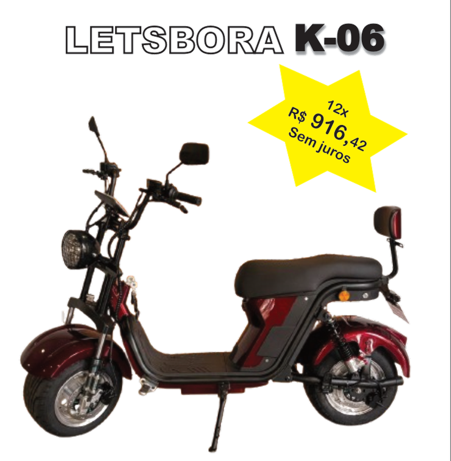 Letsbora K-06 — Conectividade Bluetooth e estilo agressivo.