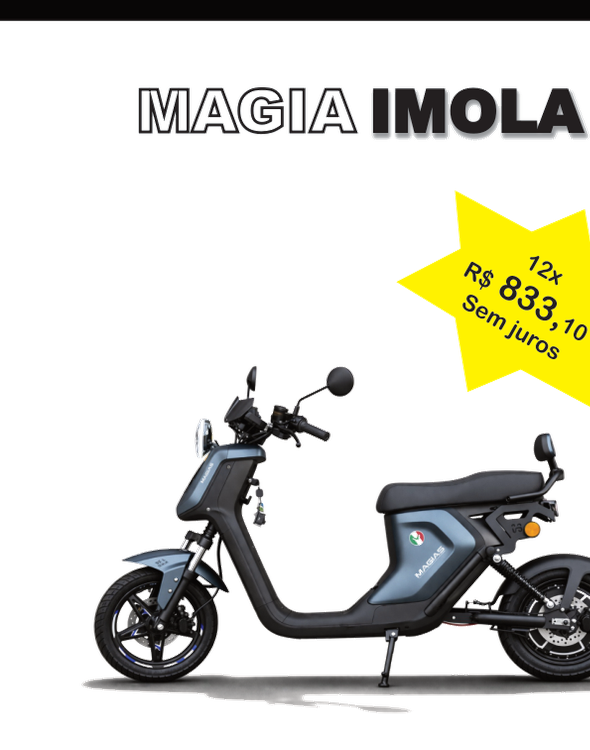 Letsbora Magia Imola — Bateria removível e iluminação full LED.